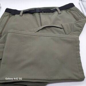 Free Soldier Mens Tactical Pant Olive Green Fleece Lined Softshell Cargo 38 x 32